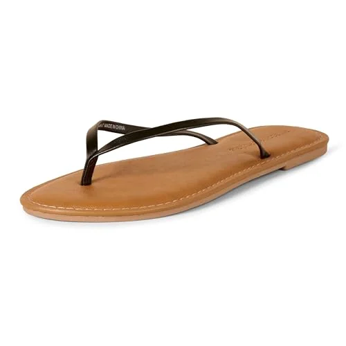 Amazon Essentials stringsandal för kvinnor, Svart, 11 US 840809115495