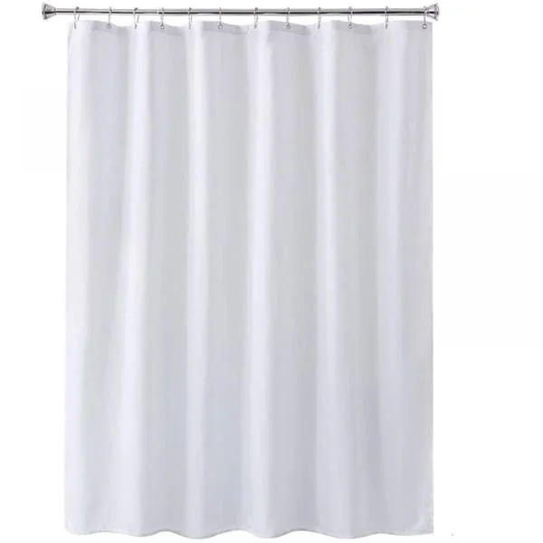 1 piece 100×200 cm, White, Waterproof and Mildew Resistant White Shower Curtain-FM- Z-FD-MK-L-40735