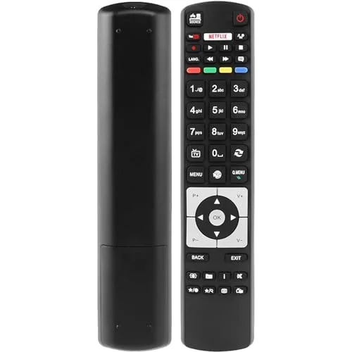 Leyf Telefunken ersättningsfjärrkontroll, kompatibel med telefoner RC5118, Netflix YouTube kontroller 4262430870202