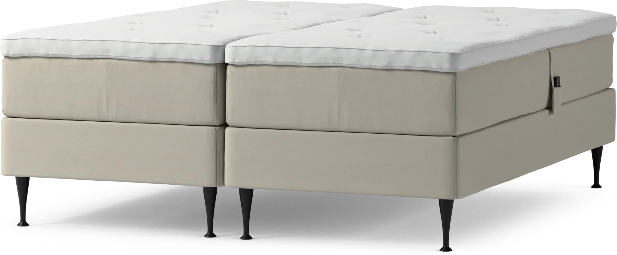 Delux Dream Ställbar säng, dubbelsäng med bäddmadrass och sängben u40w6