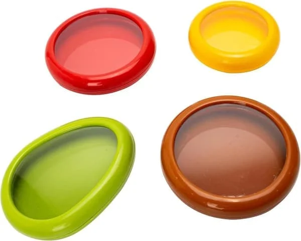1/4-pack Matlock, Silikonförvaring för avokado, lök, citron, grönsaker och frukt i kylskåp QULLP-14504 1/4-pack Matlock, Silikonförvaring för avokado, lök, citron, grönsaker och frukt i kylskåp QULLP-14504