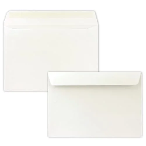 50 x kuvert DIN C5 naturvit (vit) 16,2 22,9 cm självhäftande lim eleganta för stora inbjudningar och kort till födelsedag eller bröllop 4251924405860