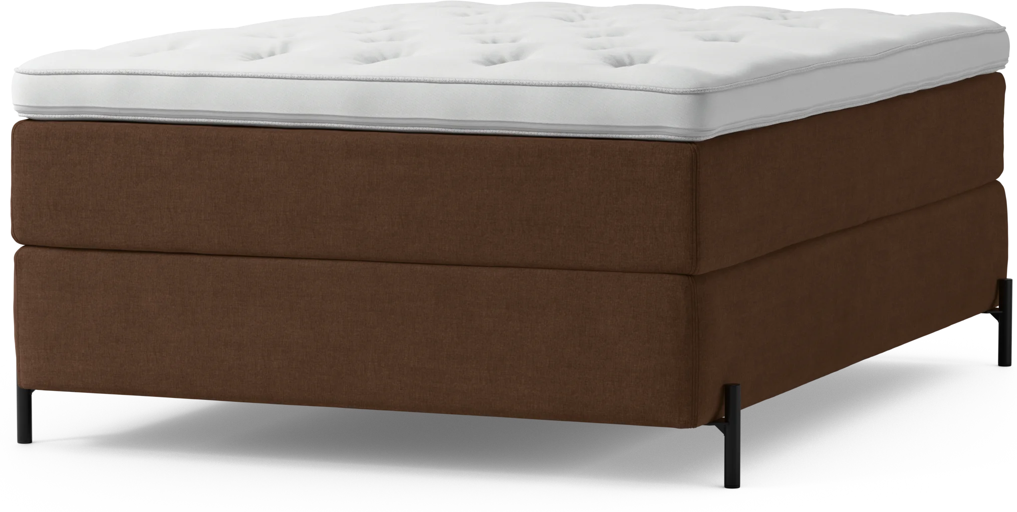 Delux Dream Kontinentalsäng, enkelsäng 140 cm med bäddmadrass och sängben 7CyFl