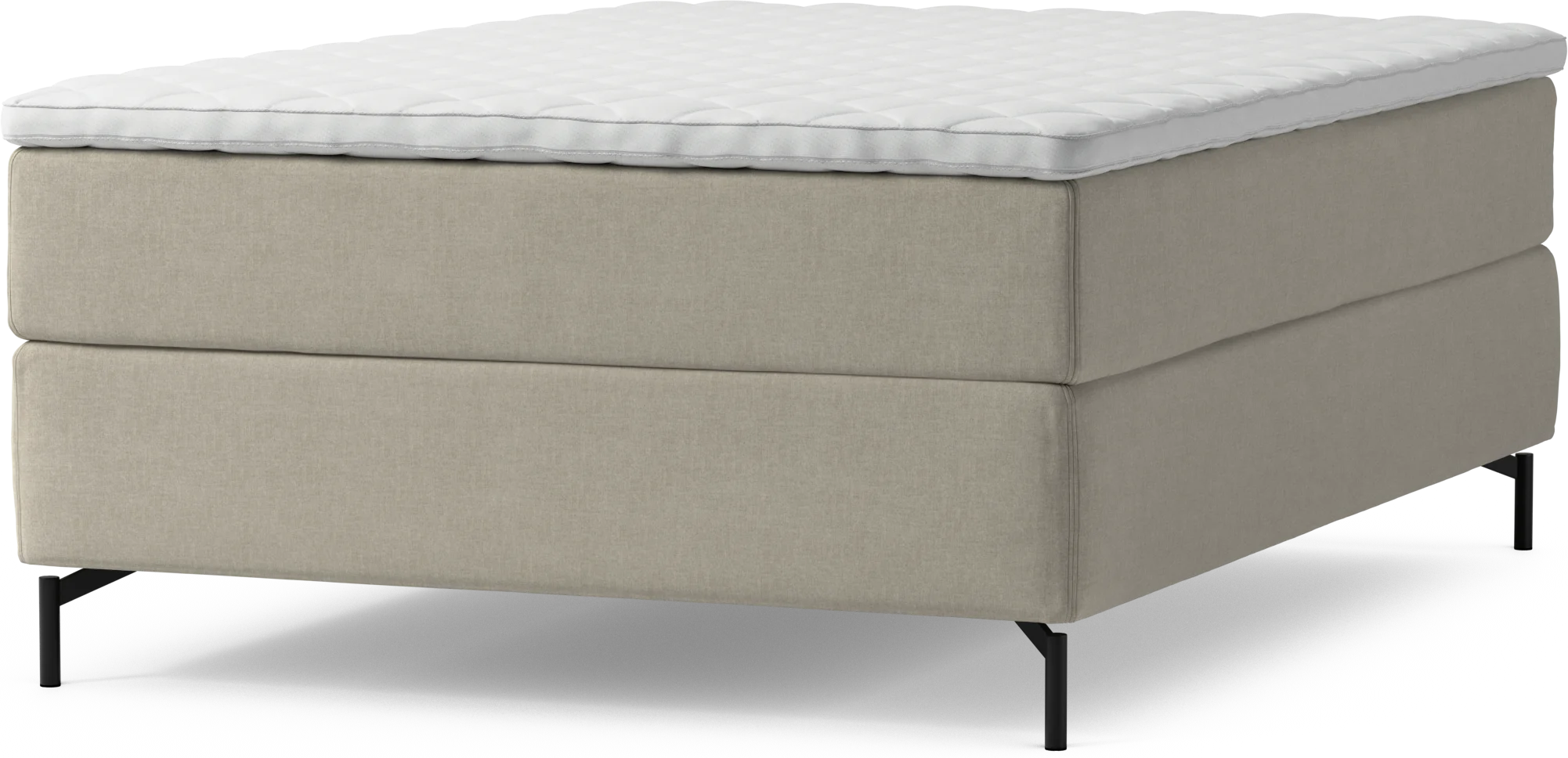 Delux Dream Kontinentalsäng, enkelsäng 140 cm med bäddmadrass och sängben G2j9r