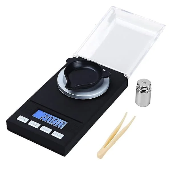 0,001g/50g Digital Våg Fickvåg för Smycken Portabel Mini Elektronisk Vikt Precisions Gramvåg CAQQ-178706-1