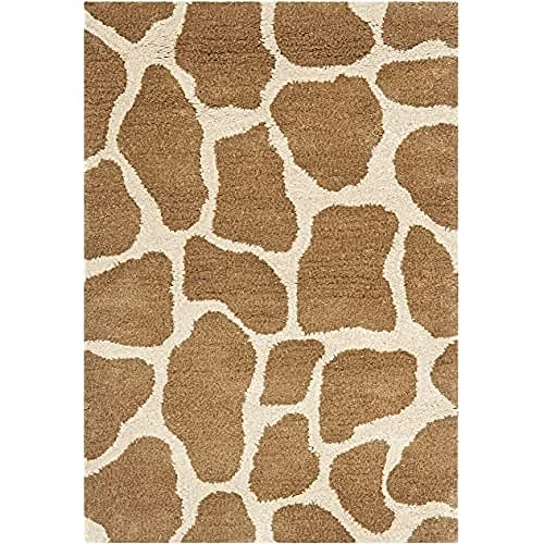 Safavieh Shag matta, vävd polypropylenmatta i blått/flerfärgad, 120 x 180 cm 683726647058