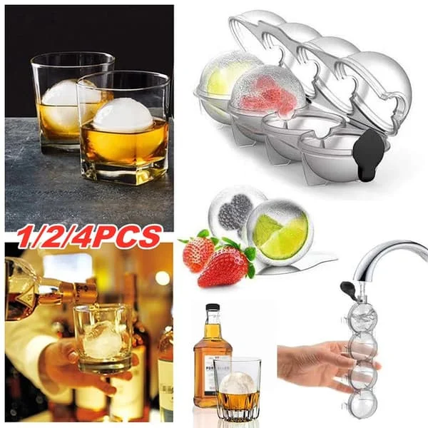 1/2 / 4PCS 4 Cavity Whisky Ice Cube Maker mögel sfär mögel 2PCS XJYKF-LIG01-Asp2 1/2 / 4PCS 4 Cavity Whisky Ice Cube Maker mögel sfär mögel 2PCS XJYKF-LIG01-Asp2