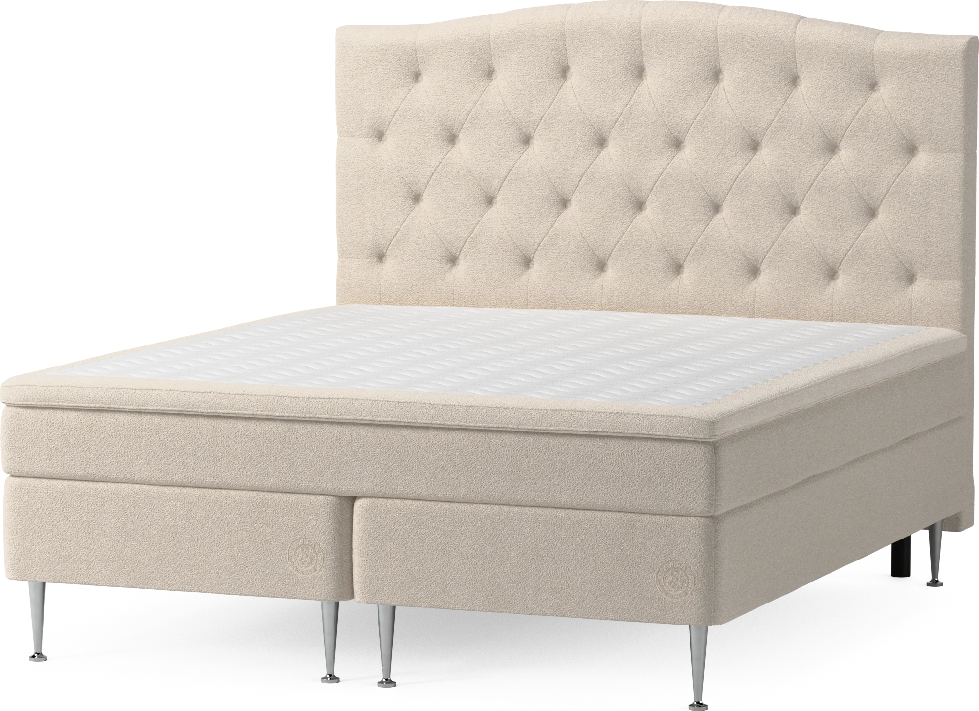 Asperö Comfort Kontinentalsäng, dubbelsäng med bäddmadrass Comfort och sängben Ggspb