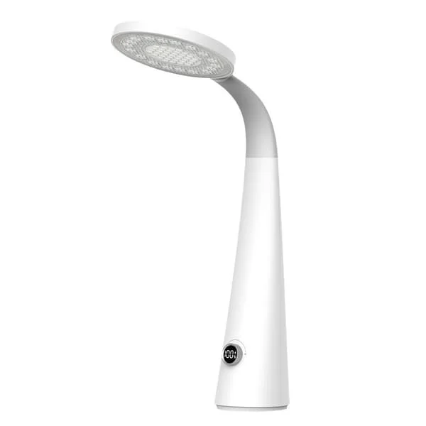 1-pack multifunktionell läs- och studie skrivbordslampa, ögon skyddande lampa, laddningsbar och pluggbar, student sovsal laddningsbar skrivbordslampa YTY-L-KF-02851
