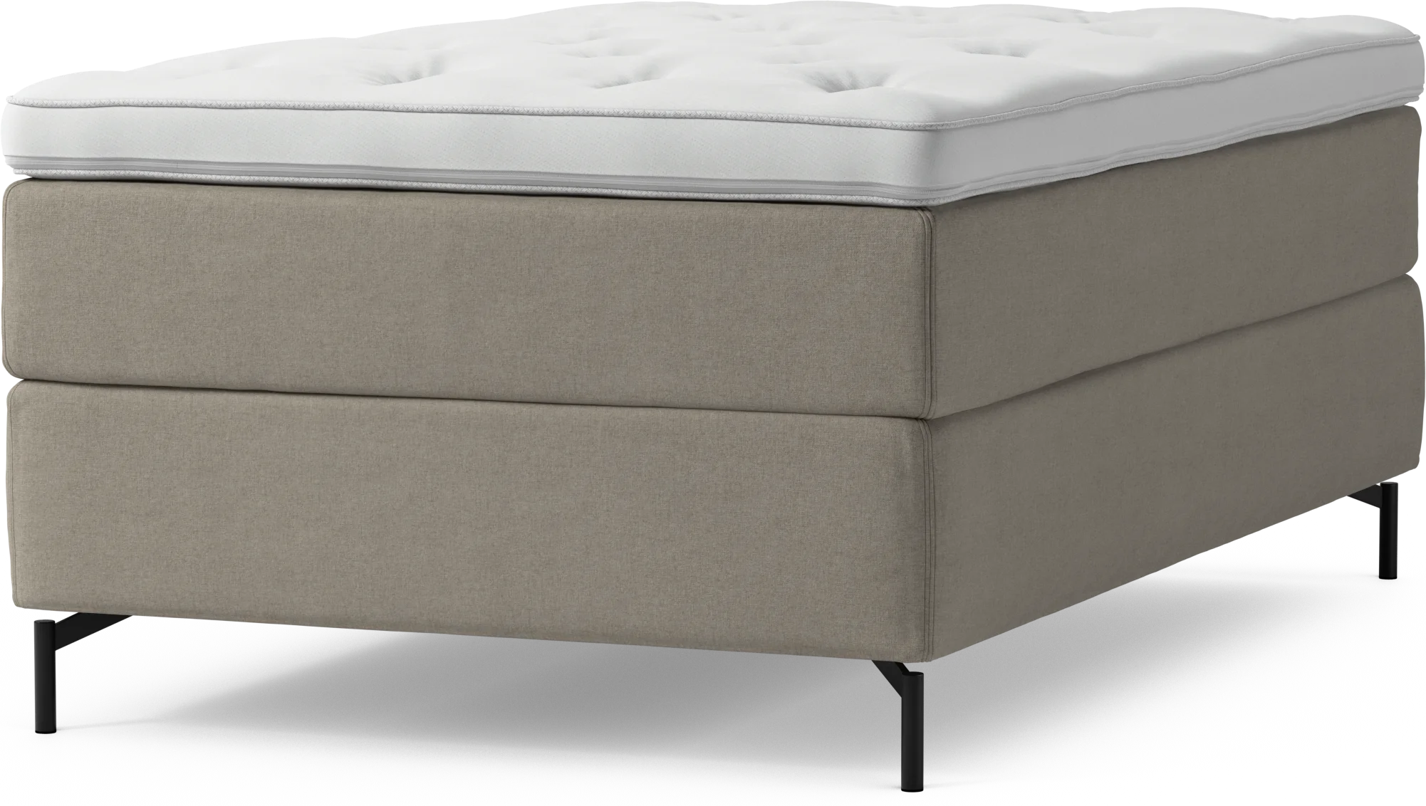 Delux Dream Kontinentalsäng, enkelsäng 120 cm med bäddmadrass och sängben 3k5Pq