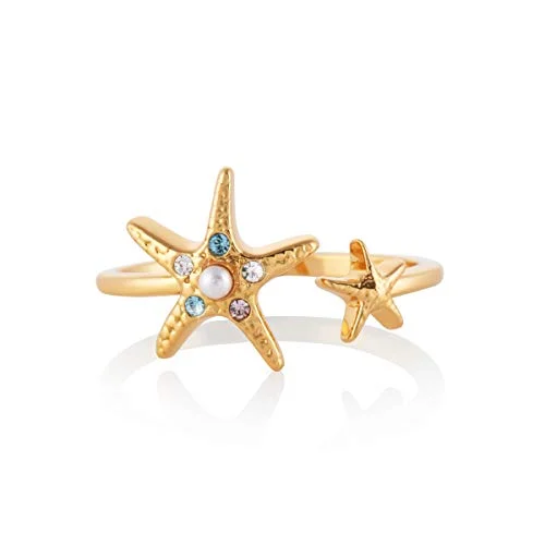 Olivia Burton damring från under havet samlingen gult guld, OBJSCR09 7613272396899