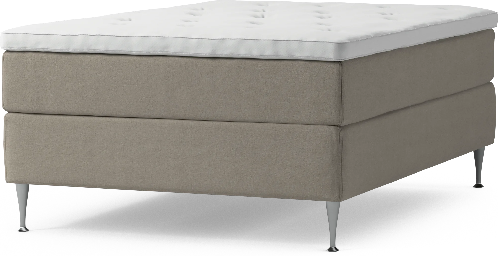 Delux Dream Kontinentalsäng, enkelsäng 140 cm med bäddmadrass och sängben J38bu